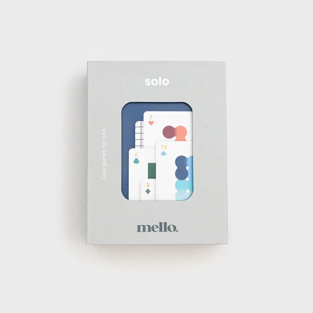 Suck UK Mello Solo Playing Cards for Solitaire & Patience